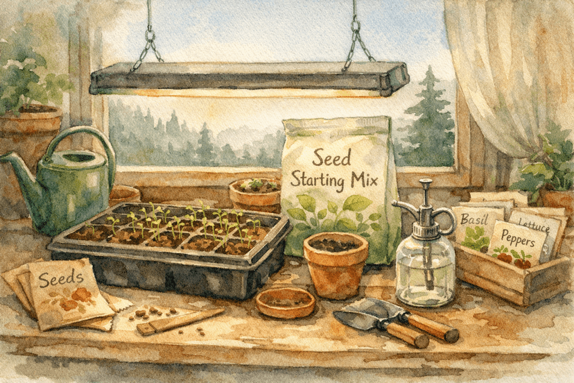 How to Start Seeds Indoors in the Pacific Northwest (Beginner Guide)