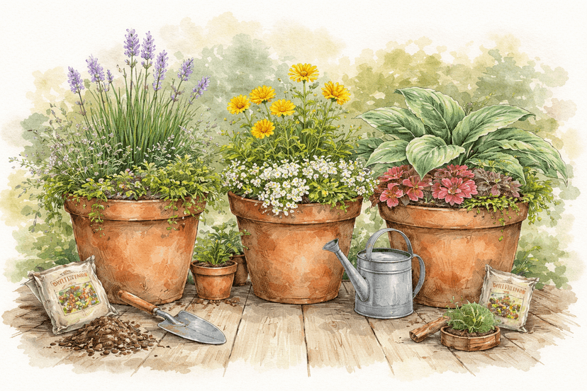 PNW 3-Pot Starter Garden (Beginner Project You Can’t Mess Up)